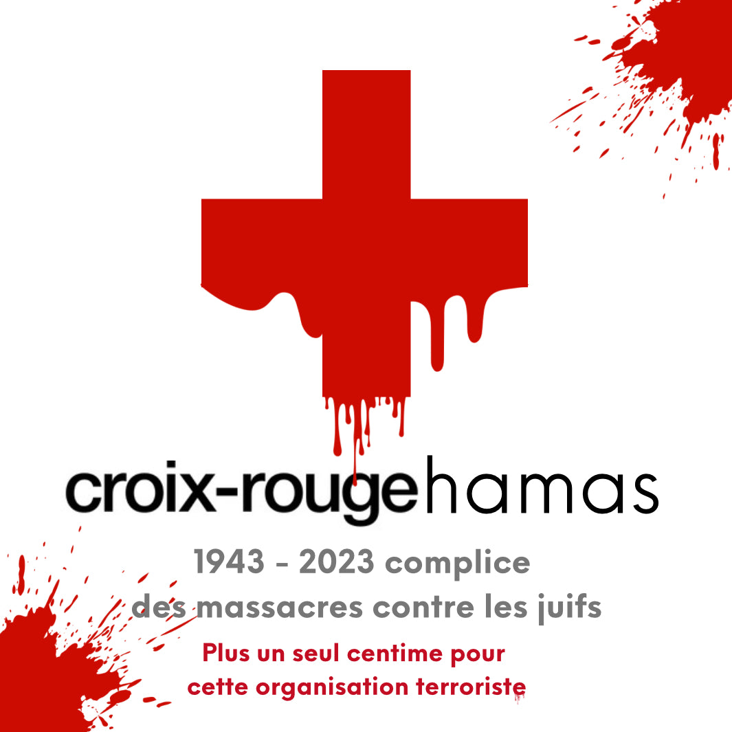 « La Croix-Rouge affiliée au Hamas » - Lot de stickers