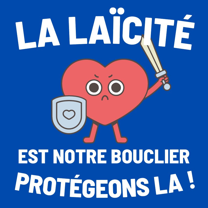 « La laïcité est notre bouclier" - Lot de stickers