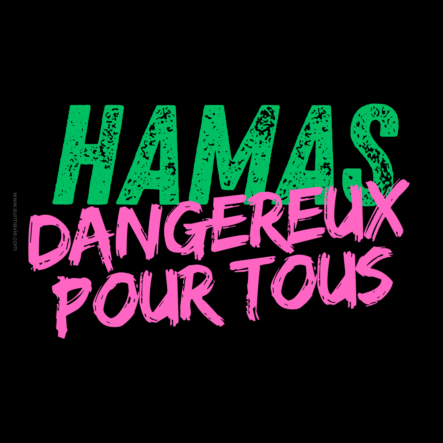 Série "Dangers du Hamas" - lot de Stickers