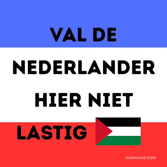 Val de Nederlander hier niet lastig - Stickers set