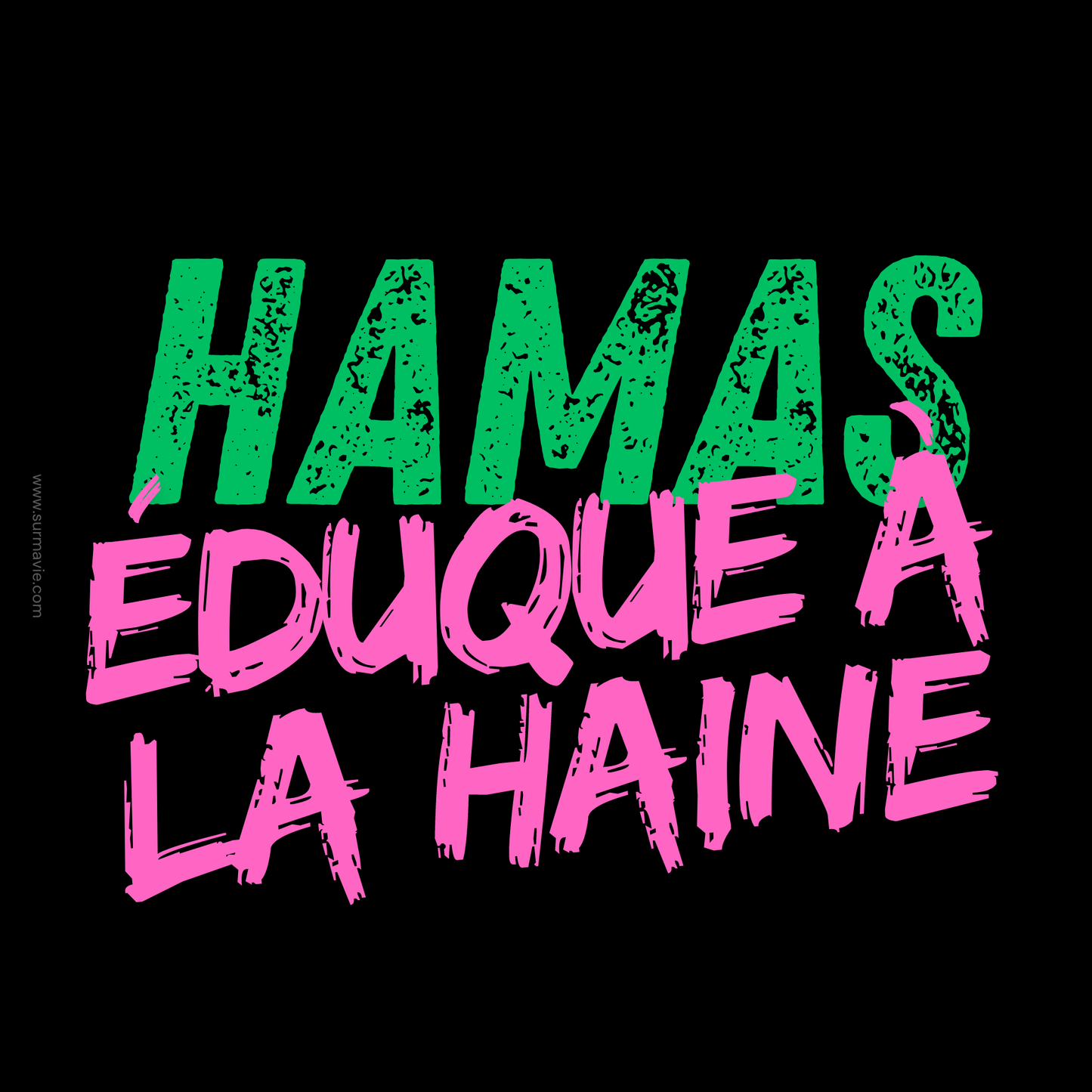 Série "Dangers du Hamas" - lot de Stickers