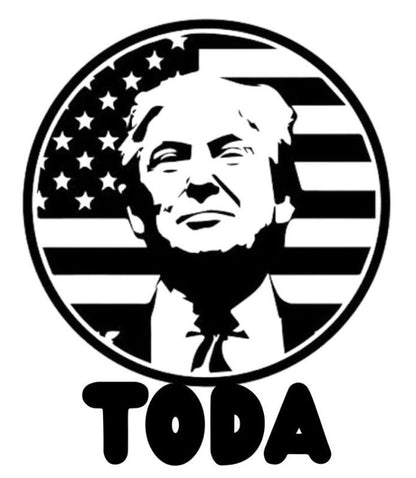 « Toda Donald Trump" - stickers phone size