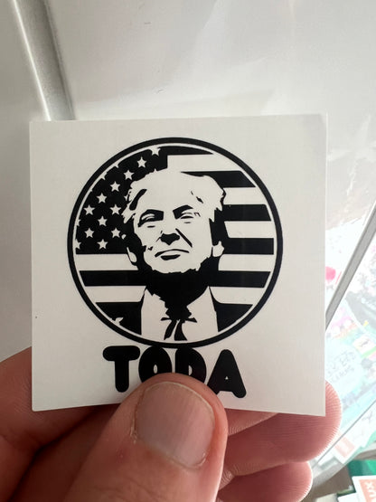 « Toda Donald Trump" - stickers phone size