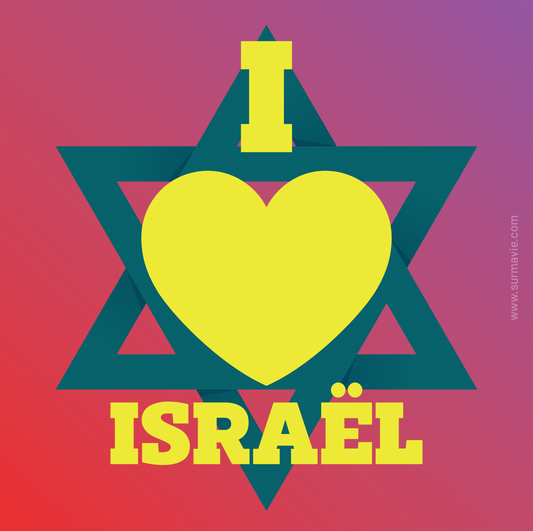 "Ik hou van Israël" - Stickerpakket (in het Engels)
