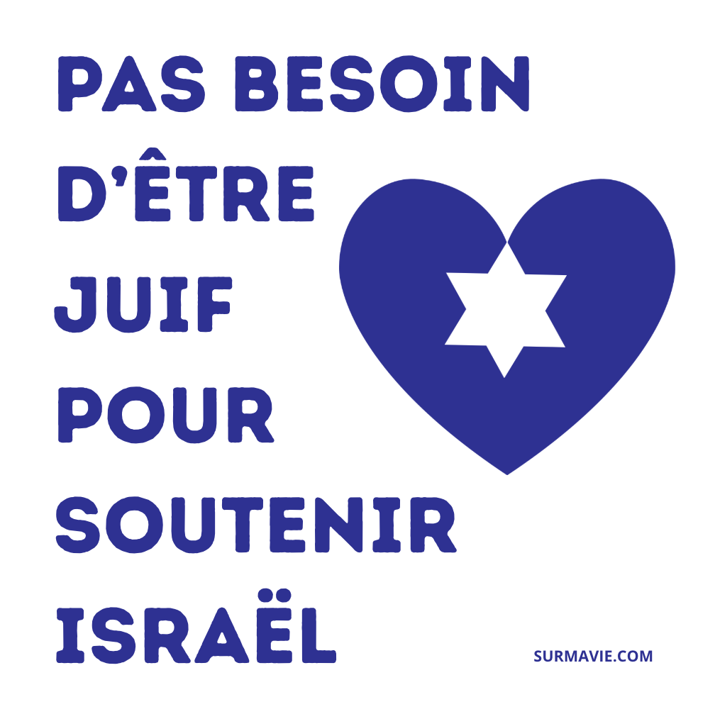 Sticker Pas besoin d'être juif pour soutenir Israël - Pack d'autocollants

Fond blanc écriture en bleu avec image d'étoile de David et coeur