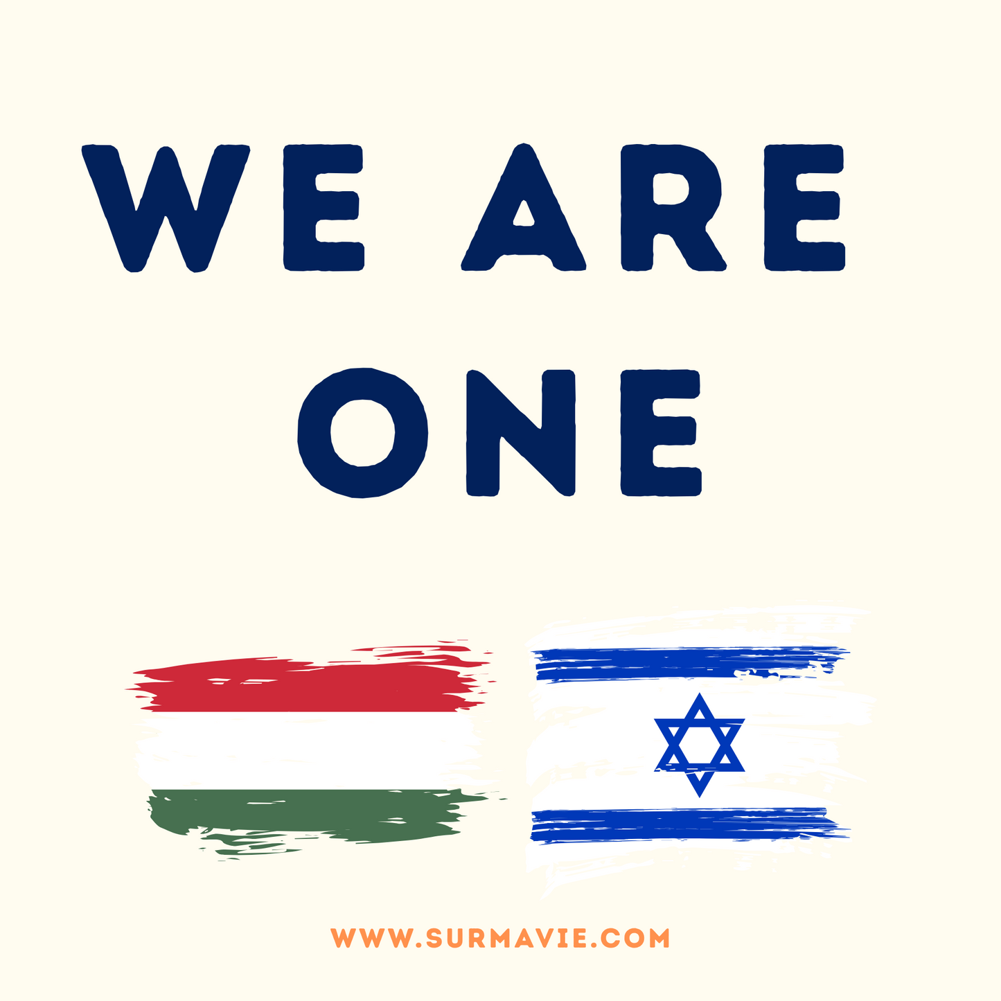 We Are One - My country loves Israël - Sticker set