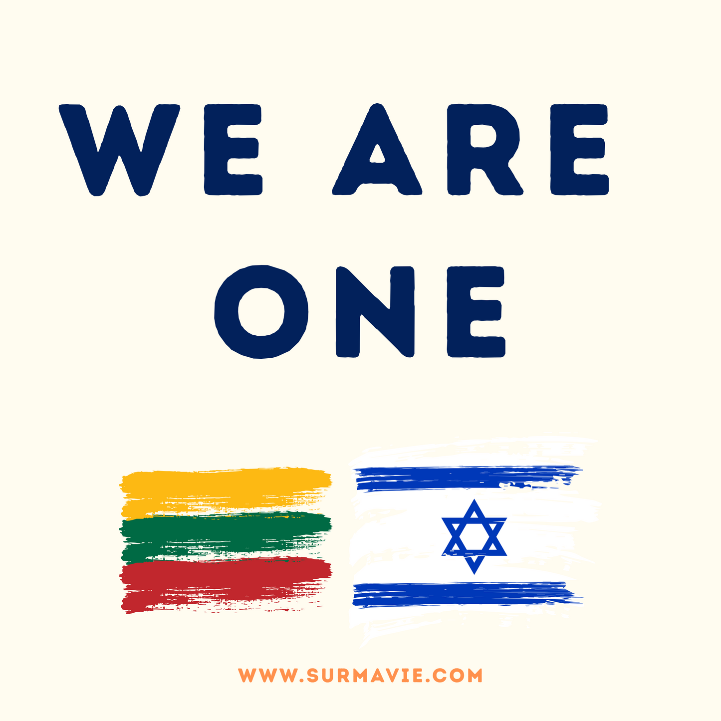 We Are One - My country loves Israël - Sticker set