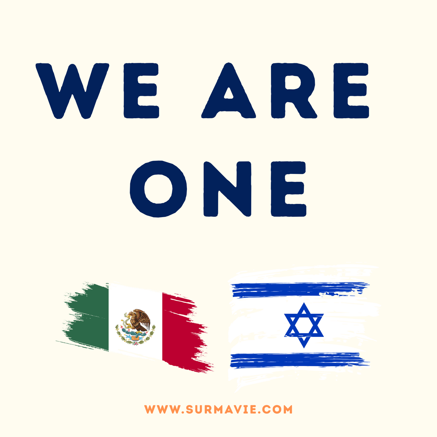 We Are One - My country loves Israël - Sticker set