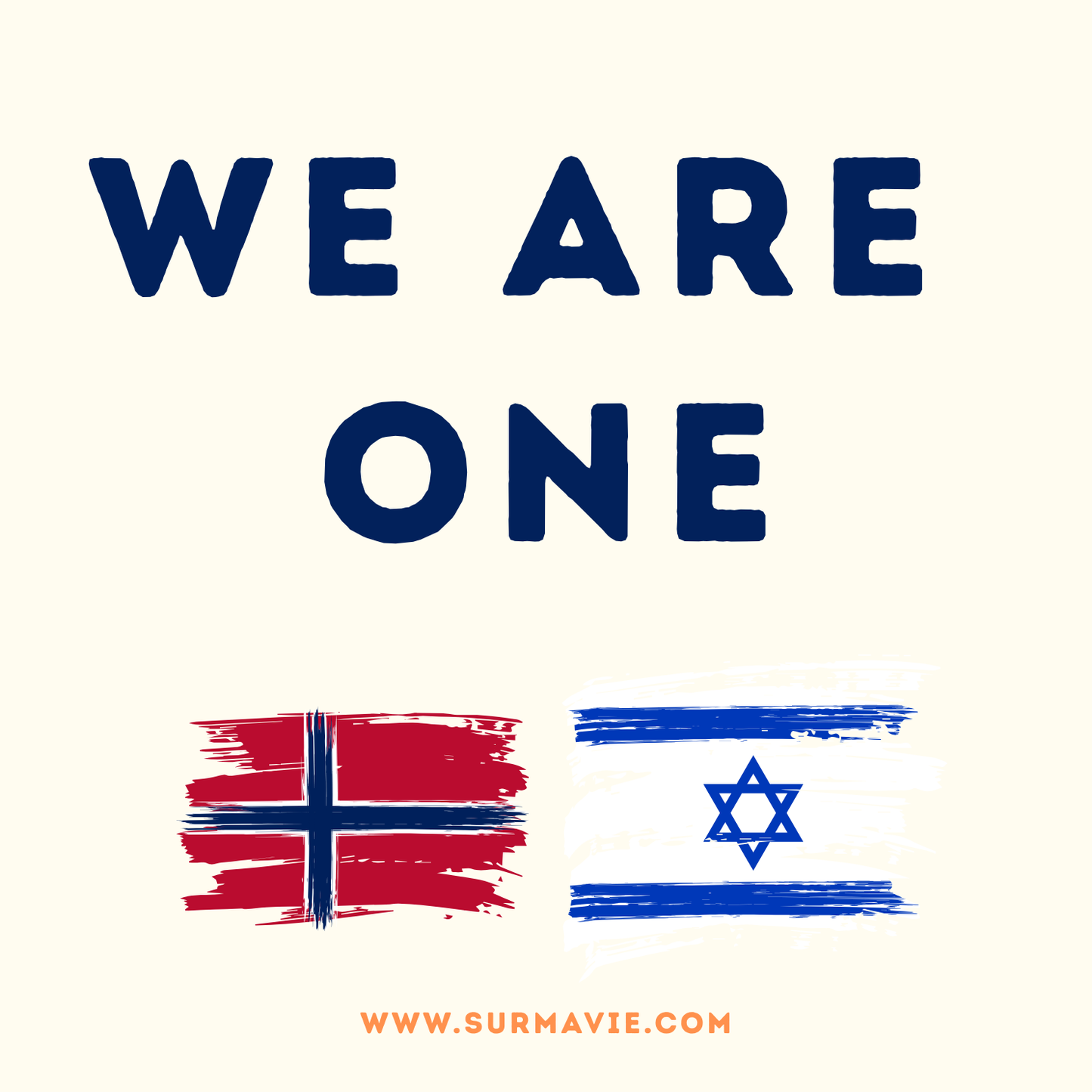 We Are One - My country loves Israël - Sticker set
