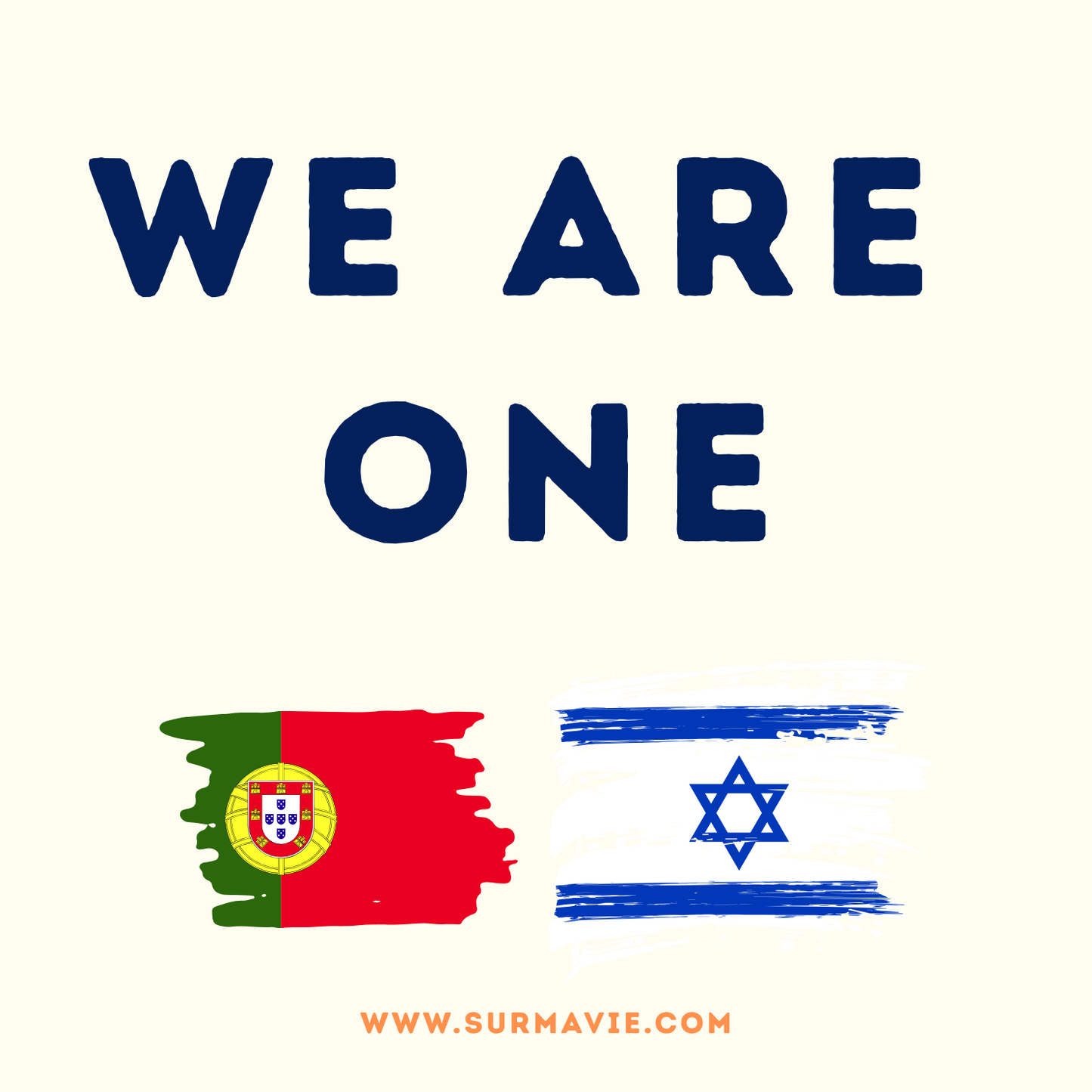 We Are One - My country loves Israël - Sticker set