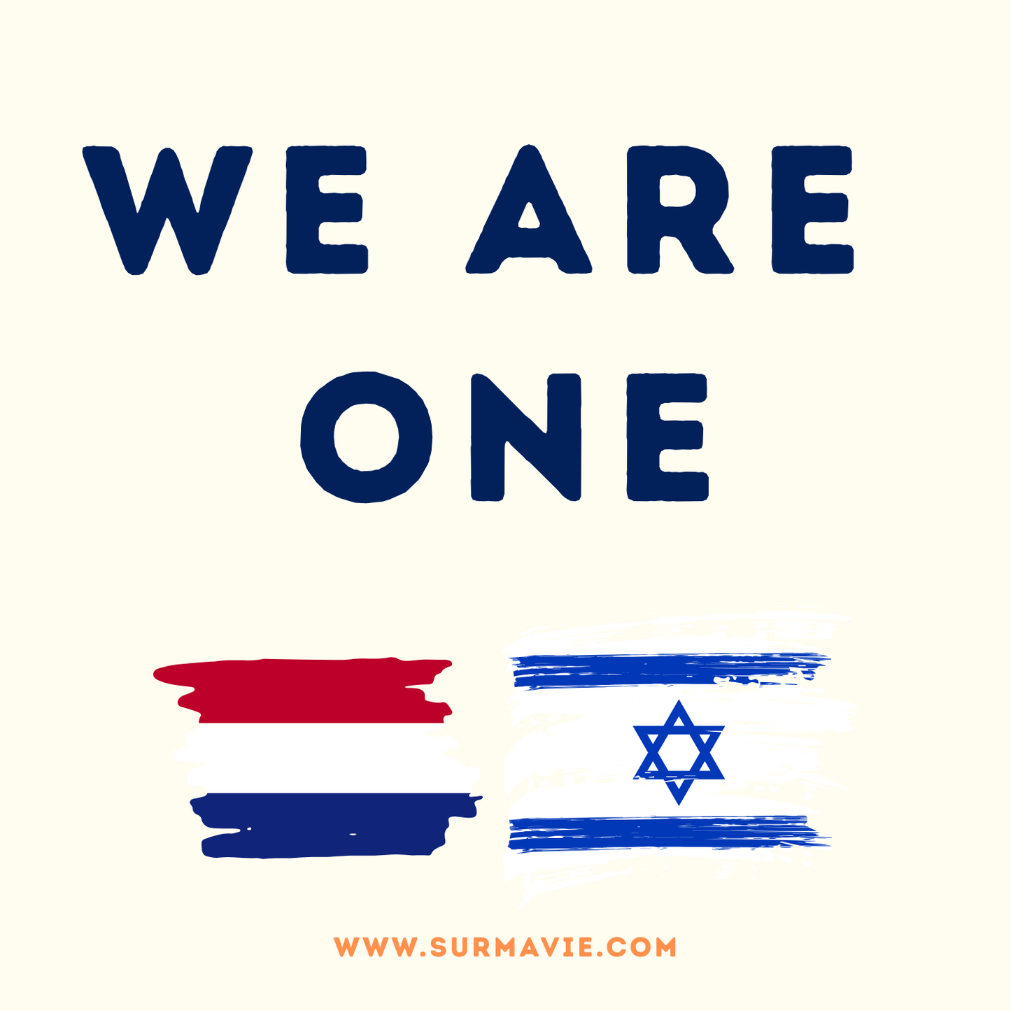 We Are One - My country loves Israël - Sticker set