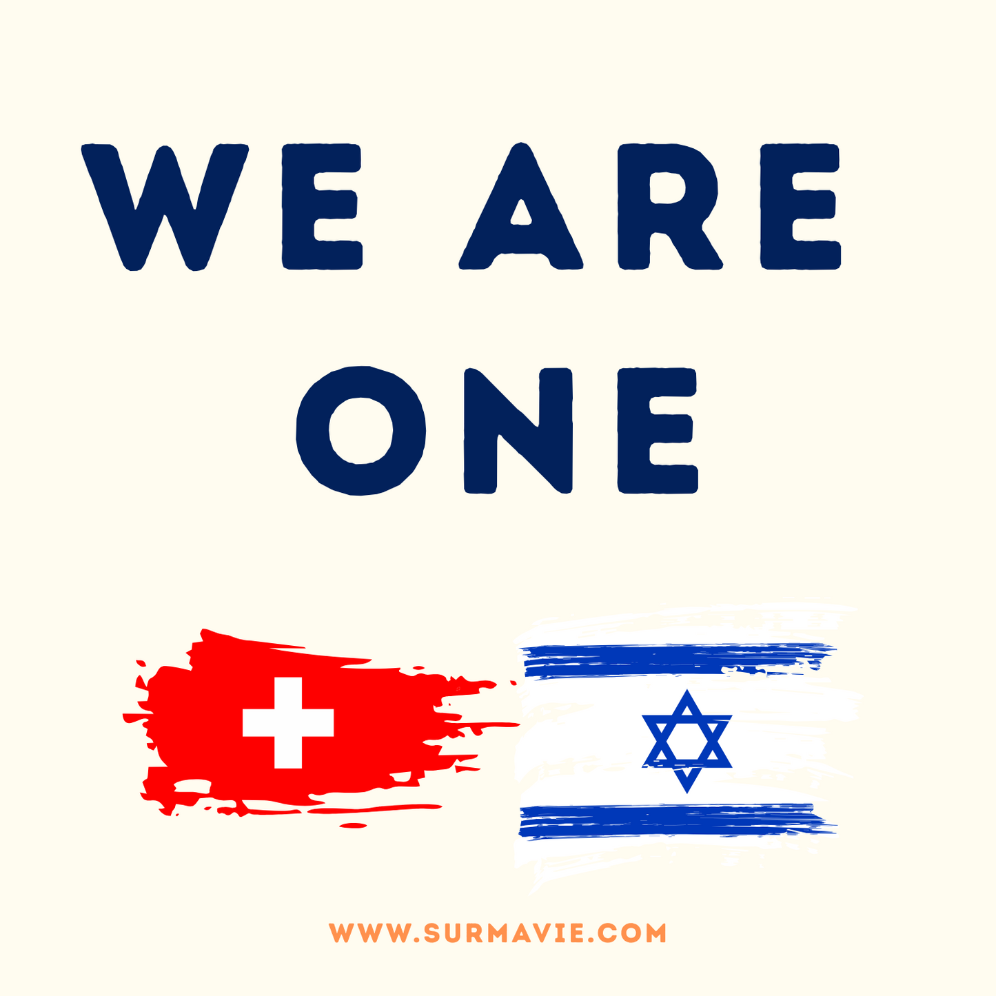 We Are One - My country loves Israël - Sticker set