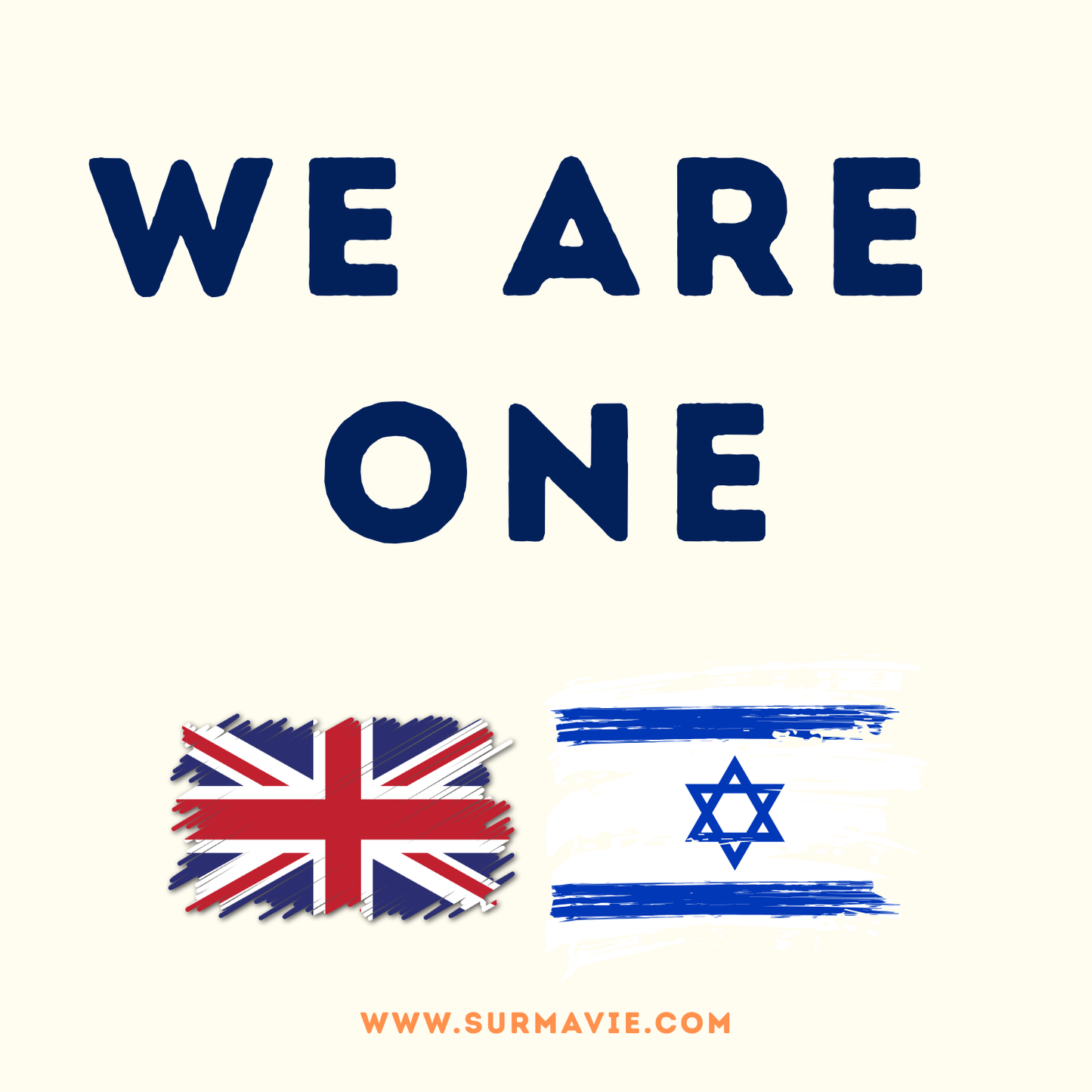 We Are One - My country loves Israël - Sticker set