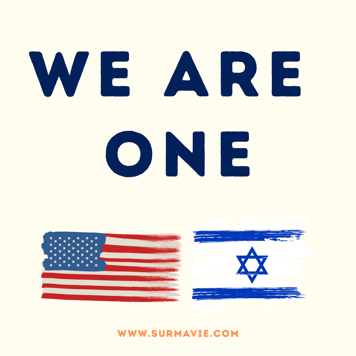 We Are One - My country loves Israël - Sticker set