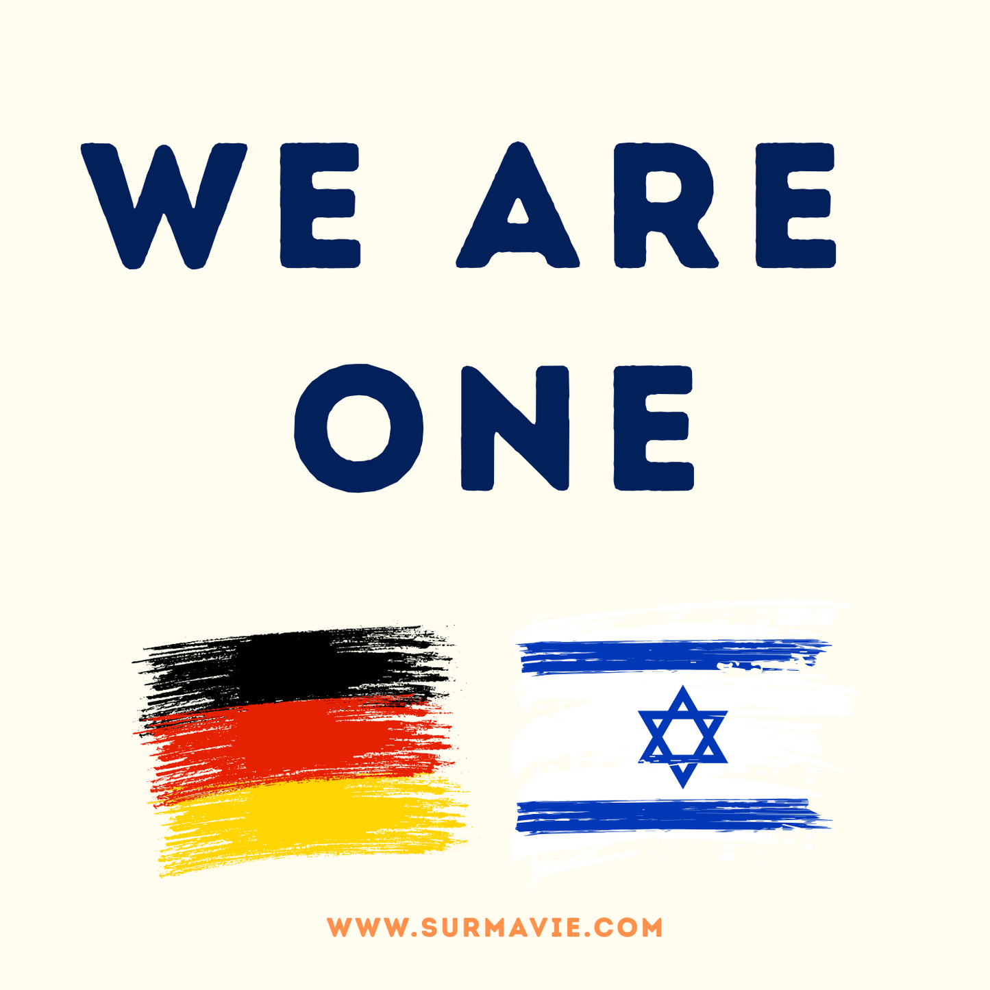 We Are One - My country loves Israël - Sticker set